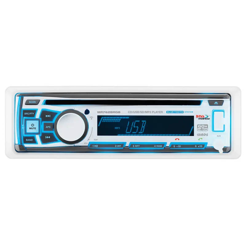 Boss Audio Mr762brgb Marine Stereo W/Am/Fm/Cd/Bt/Usb [Mr762brgb] 1