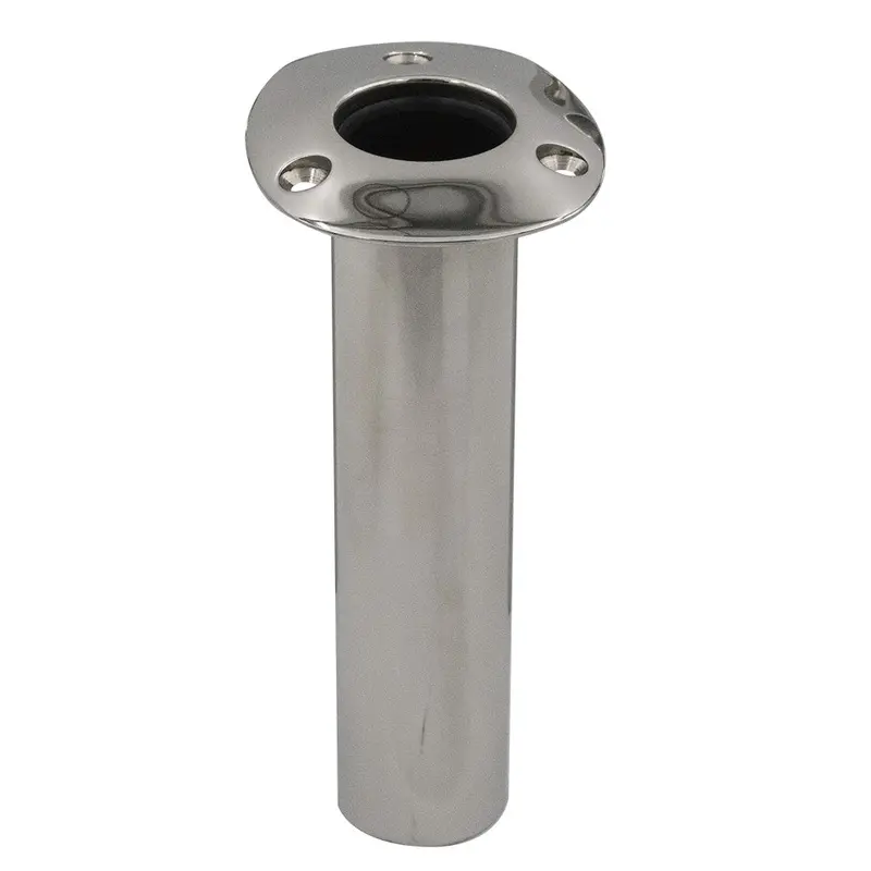 C.E. Smith 70 Series Standard Flush Mount Rod Holder - 0 Degree - Stainless Steel - Gimbal Bar Bottom - Black Liner [536700] 1