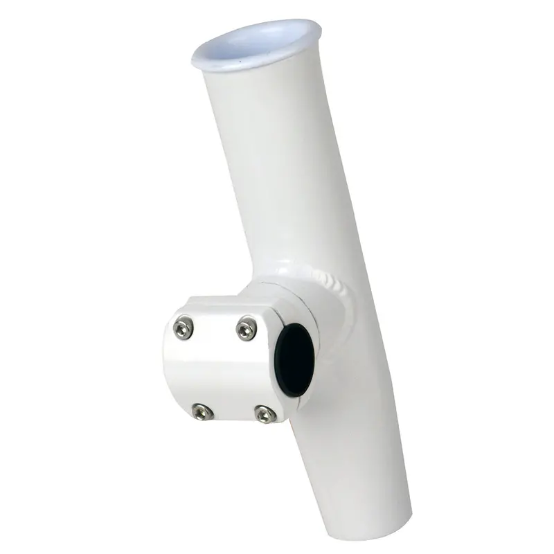 C.E. Smith Adjustable Mid Mount Rod Holder - 1.66" Or 1-1/2" Od - White Powder Coat Aluminum With Sleeve  Hex Key [53775] 1