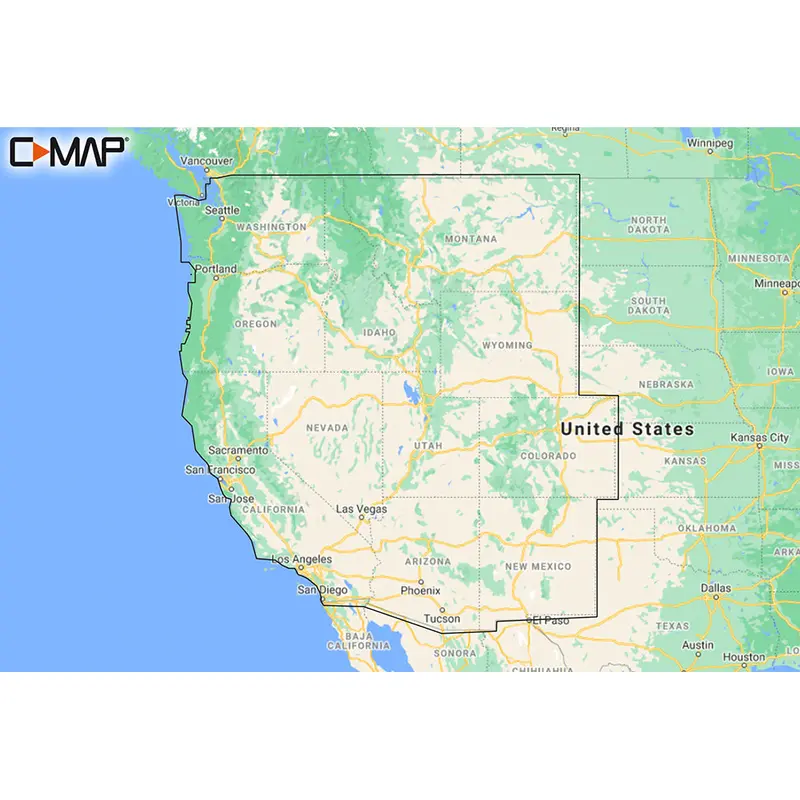C-Map M-Na-Y211-Ms Us Lakes West Reveal Inland Chart [M-Na-Y211-Ms] 1