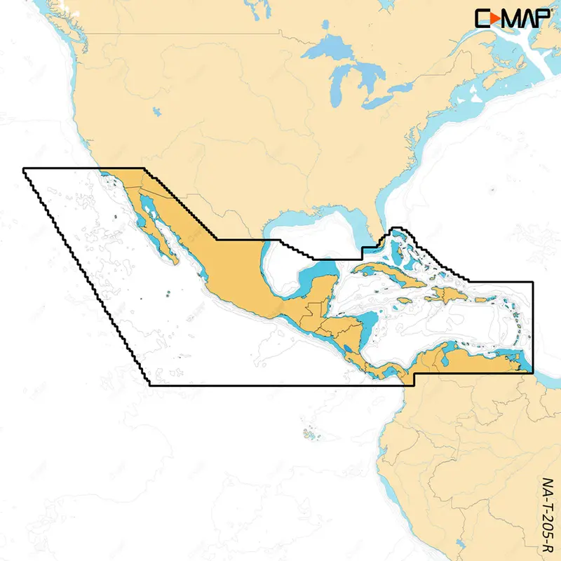 C-Map Reveal X - Central America  Caribbean [M-Na-T-205-R-Ms] 1