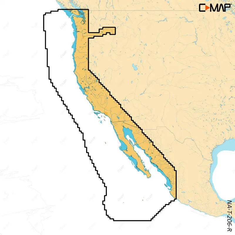 C-Map Reveal X - U.S. West Coat  Baja California [M-Na-T-206-R-Ms] 1
