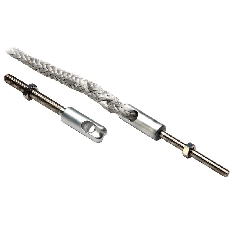 C. Sherman Johnson Splice Eye W/Threaded Stud: 1/4" -28 X 2-1/2" Rh W/Splice Eye [20-62] 1