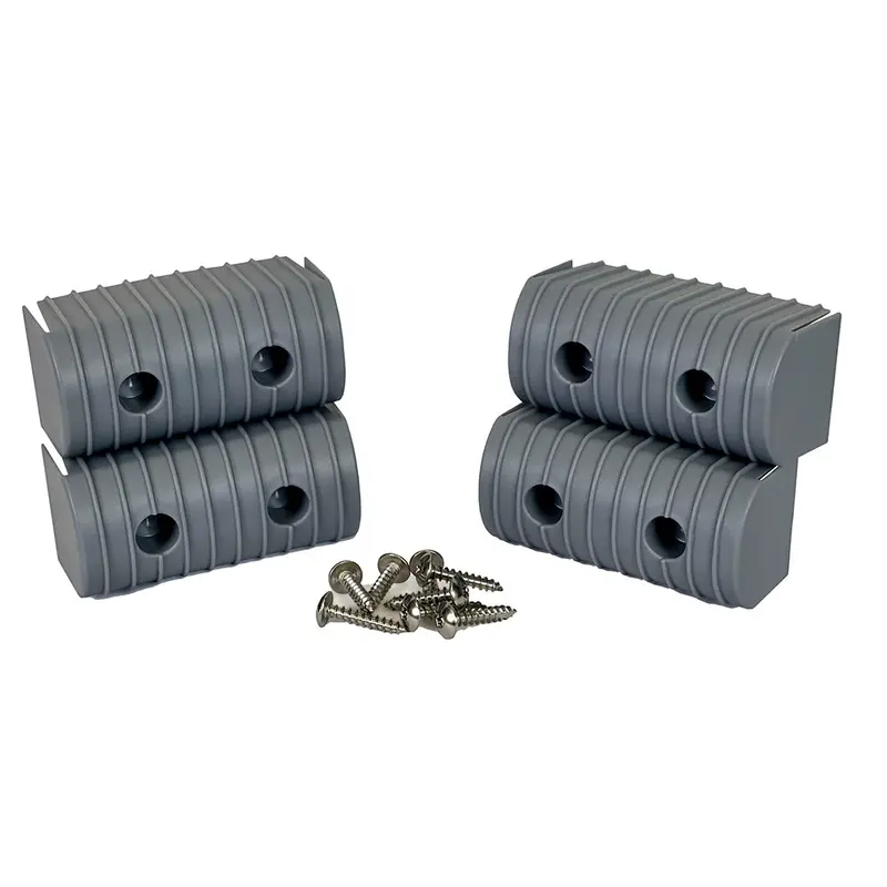 Caliber Bunkwrap End Cap 2X4" Grey Accessory Kit W/Stainless Steel Hardware *4-Pack [23051] 1