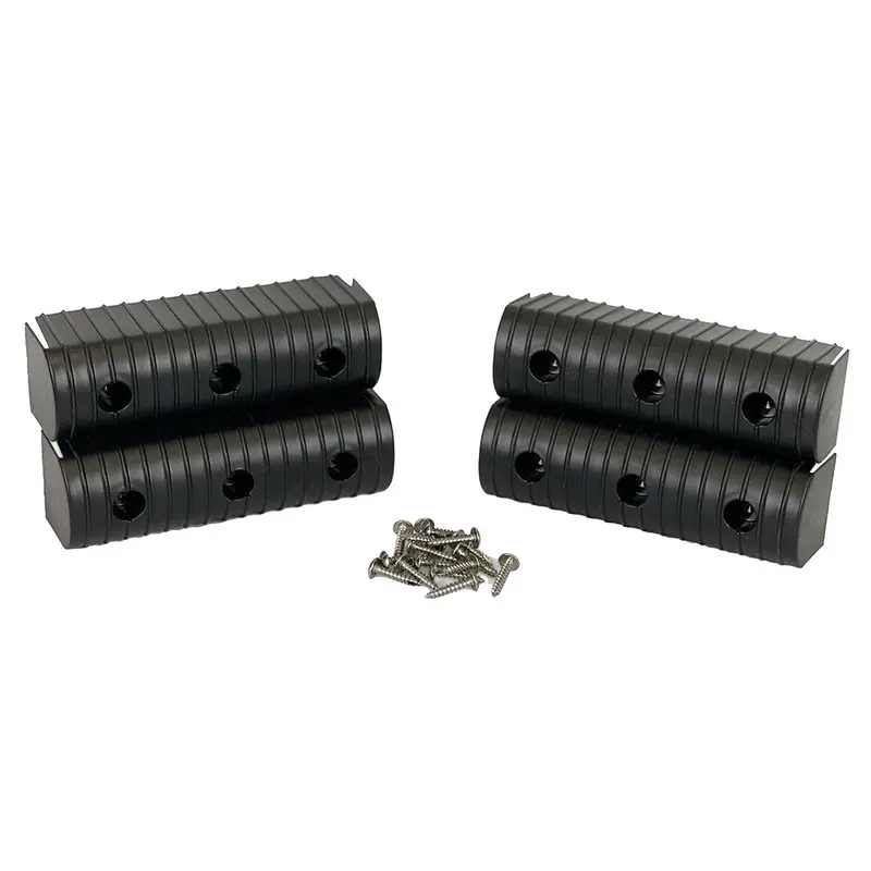 Caliber Bunkwrap End Cap 2X6" Black Accessory Kit W/Stainless Steel Hardware *4-Pack [23053-Bk] 1