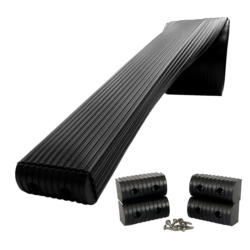 Caliber Bunkwrap Kit - Black 16' X 2" X 4" Roll + 4 Caps + Hrdw Roll + 4 Endcaps  Stainless Steel Hardware [23050-Bk] 1