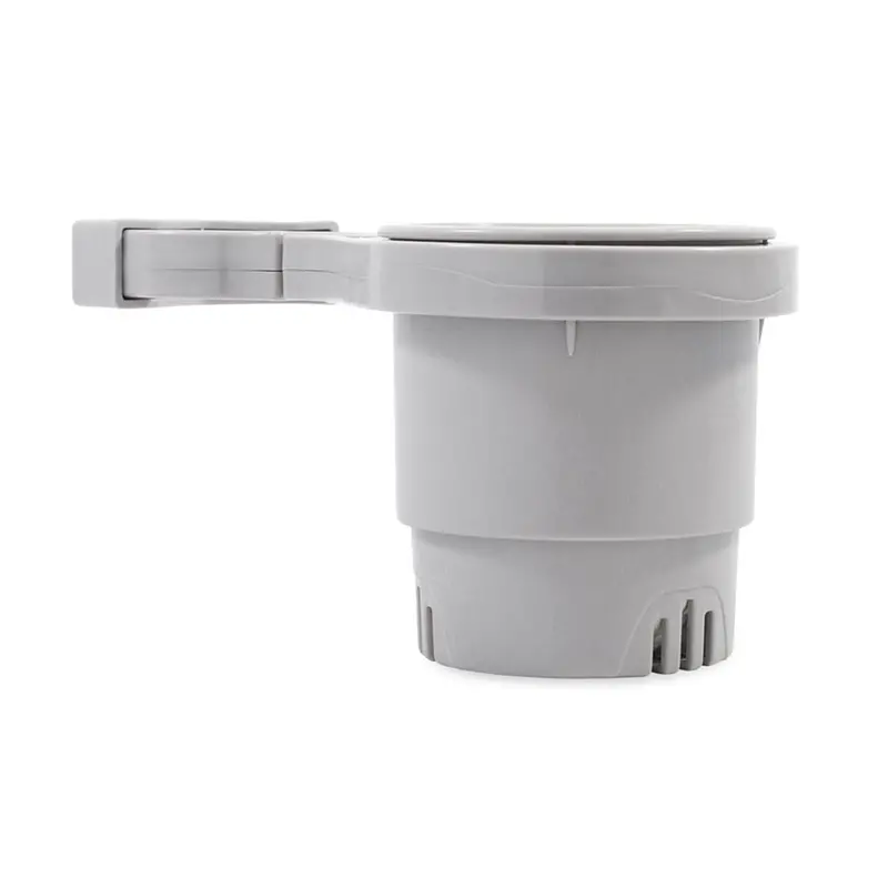 Camco Clamp-On Rail Mounted Cup Holder - Large For Up To 2" Rail - Grey [53092] 1