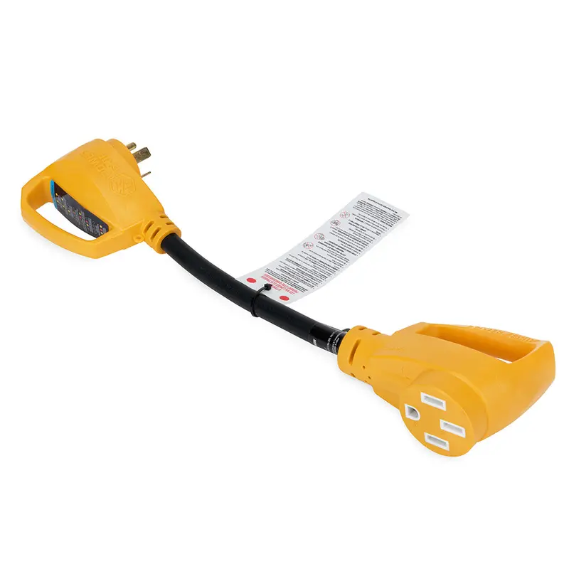 Camco Power Grip Rv 18" 30Amp Circuit Analyzer Dogbone - Integrated Surge Protection [55460] 1