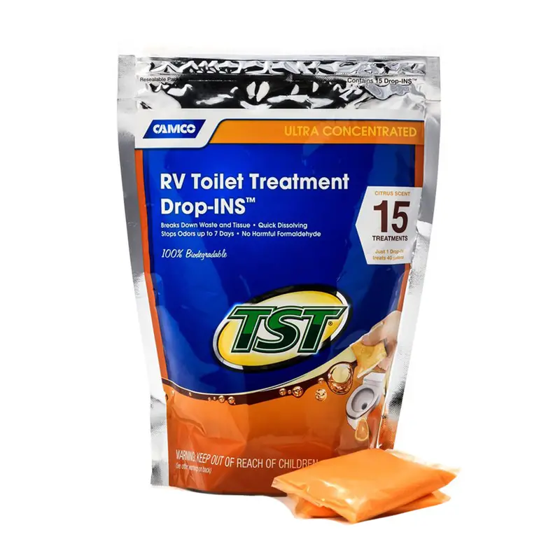 Camco Tst Orange Rv Toilet Treatment Drop-Ins *15-Pack [41189] 1