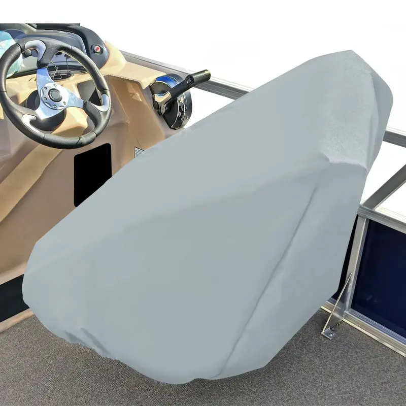 Carver Poly-Flex Ii Captains Chair Cover - Fits Up To 32H X 26W X 25D - Grey [61061F-10] 1