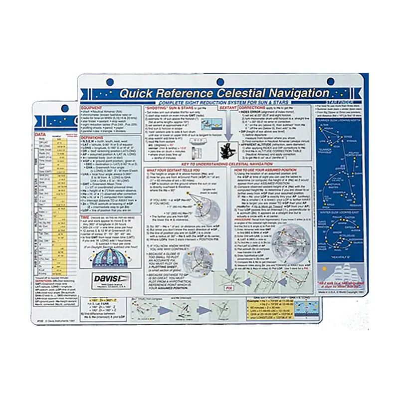 Davis Quick Reference Celestial Navigation Card [132] 1