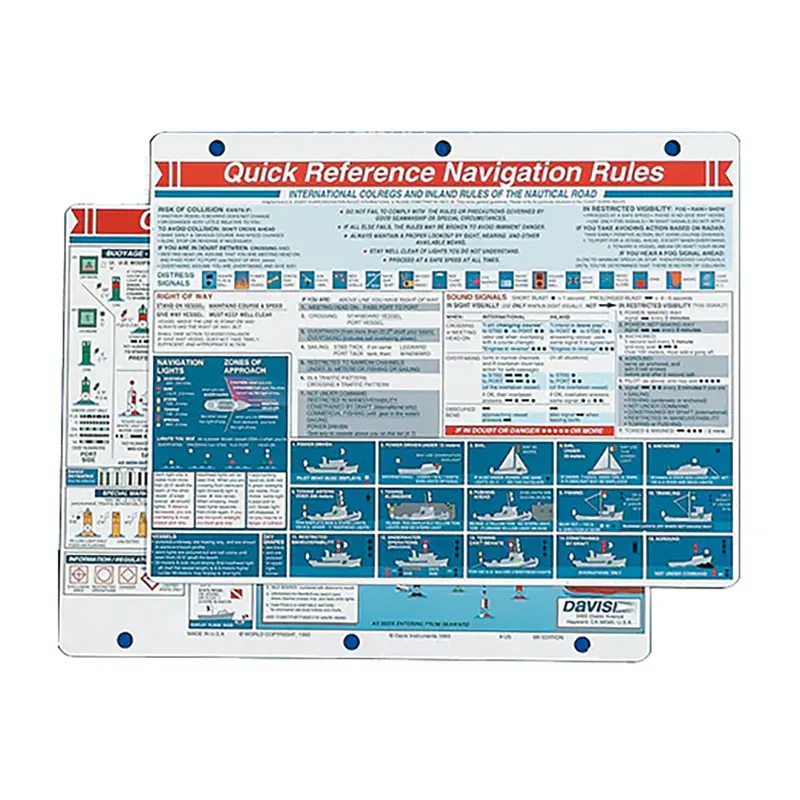 Davis Quick Reference Navigation Rules Card [125] 1