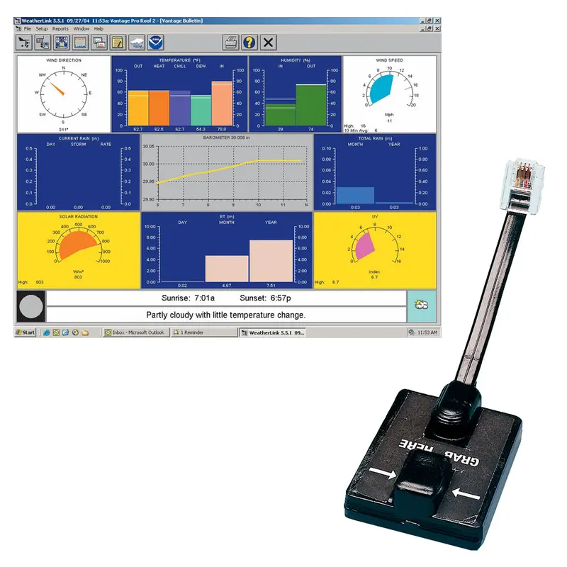 Davis Weatherlink Windows - Serial Port F/Vantage Vue & Pro2 Series [6510Ser] 1