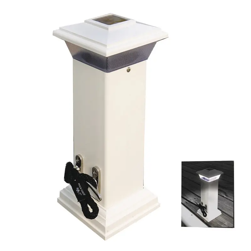 Dock Edge Cleatlite Solar Dock Light W/Ss Mooring Cleat 12" [De96250f] 1