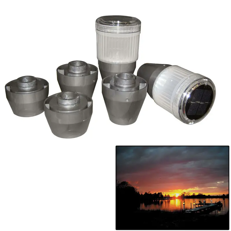 Dock Edge Postlite Solar Led Post Light 2Pk [De96258f] 1