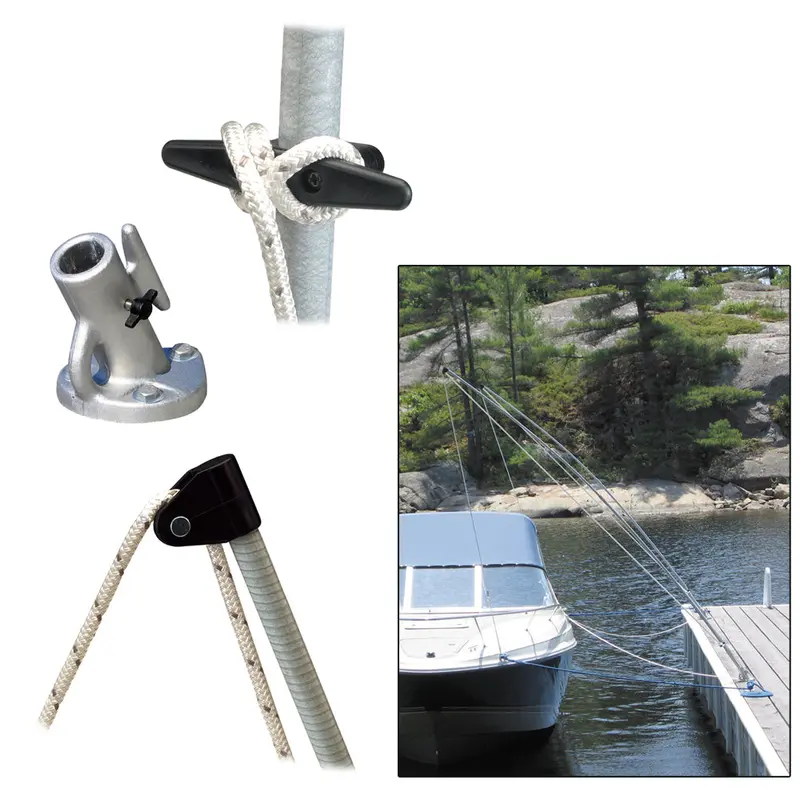 Dock Edge Premium Mooring Whips 2Pc 12Ft 5,000 Lbs Up To 23Ft [De3400f] 1