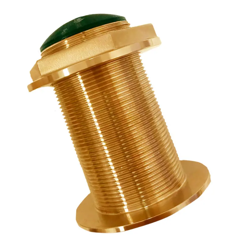Echonautics Bronze Low-Profile Thru-Hull High-Frequency Chirp Transducer - 600W, 12 Tilt, 130-210Khz [Bt70h600-12] 1