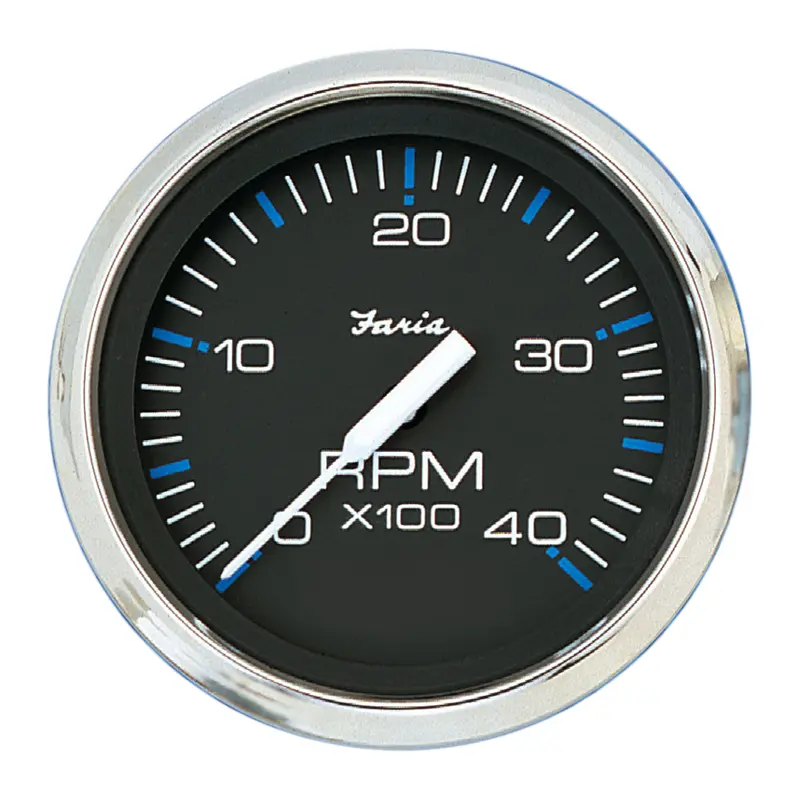 Faria Chesapeake Black 4" Tachometer - 4000 Rpm (Diesel) [33742] 1