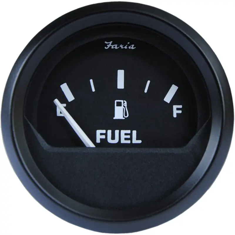 Faria Euro Black 2" Fuel Level Gauge [12801] 1