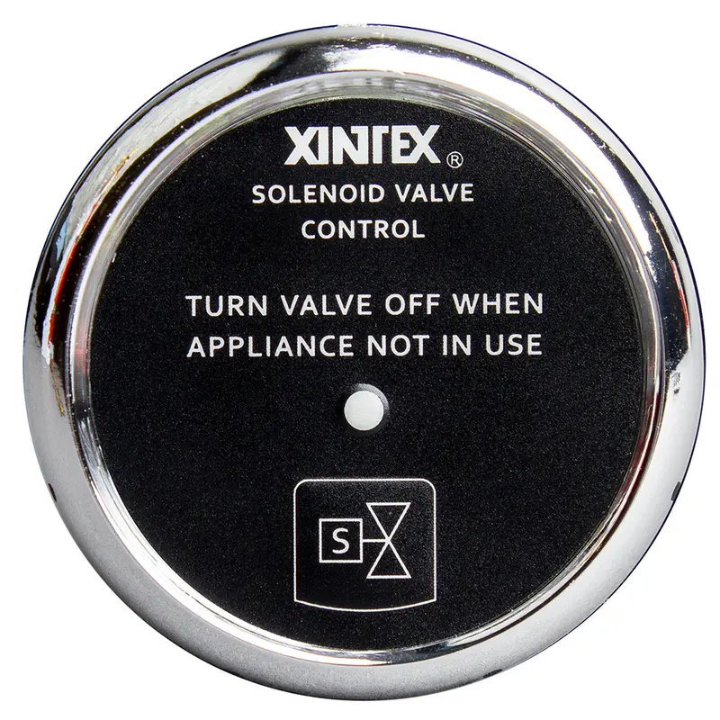 Fireboy-Xintex Propane Control  Solenoid Valve W/Chrome Bezel Display [C-1C-R] 1