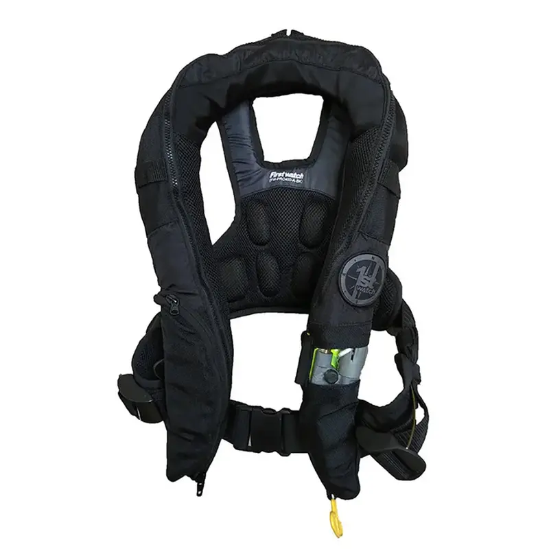First Watch Auto/Manual Convertible 38G Inflatable Pfd - Black [Fw-40Proa/M-Bk] 1