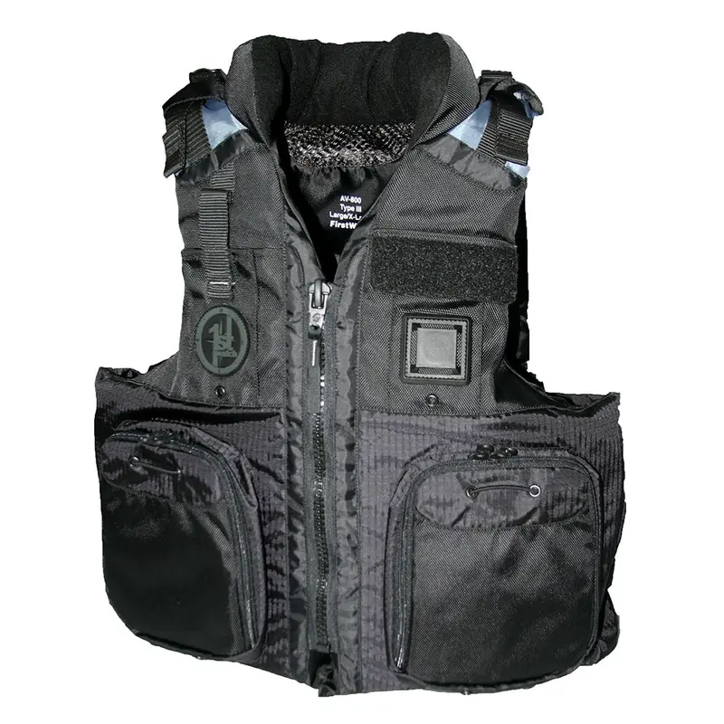 First Watch Av-800 Four Pocket Flotation Vest - Black - Xxl To 3Xl [Av-800-Bk-2Xl/3Xl] 1
