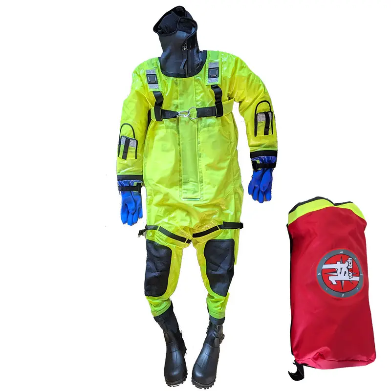 First Watch Rs-1005 Ice Rescue Suit - Hi-Vis Yellow - S/M (Built To Fit 46-58) [Rs-1005-Hv-M] 1