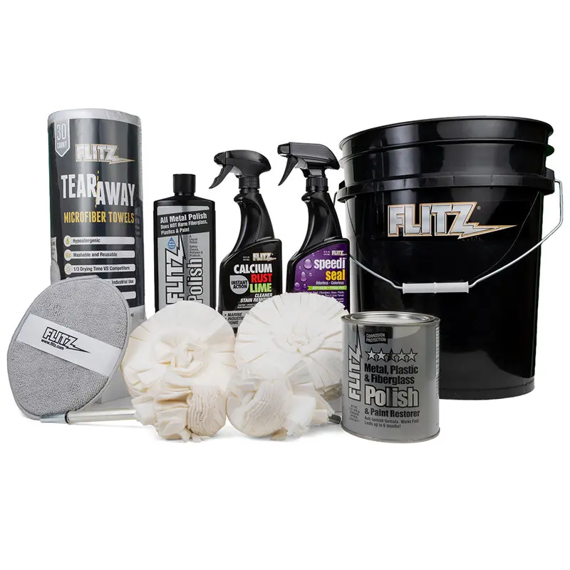 Flitz 5-Gallon Black Bucket Detailers Kit [C-209Bb] 1