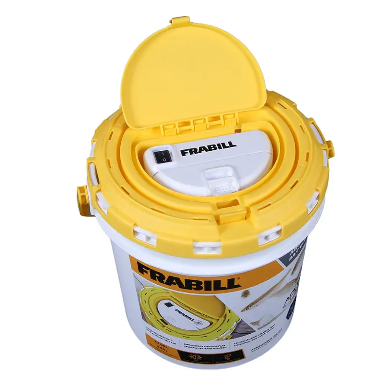 Frabill Dual Fish Bait Bucket W/Aerator Built-In [Pmc4825] 1