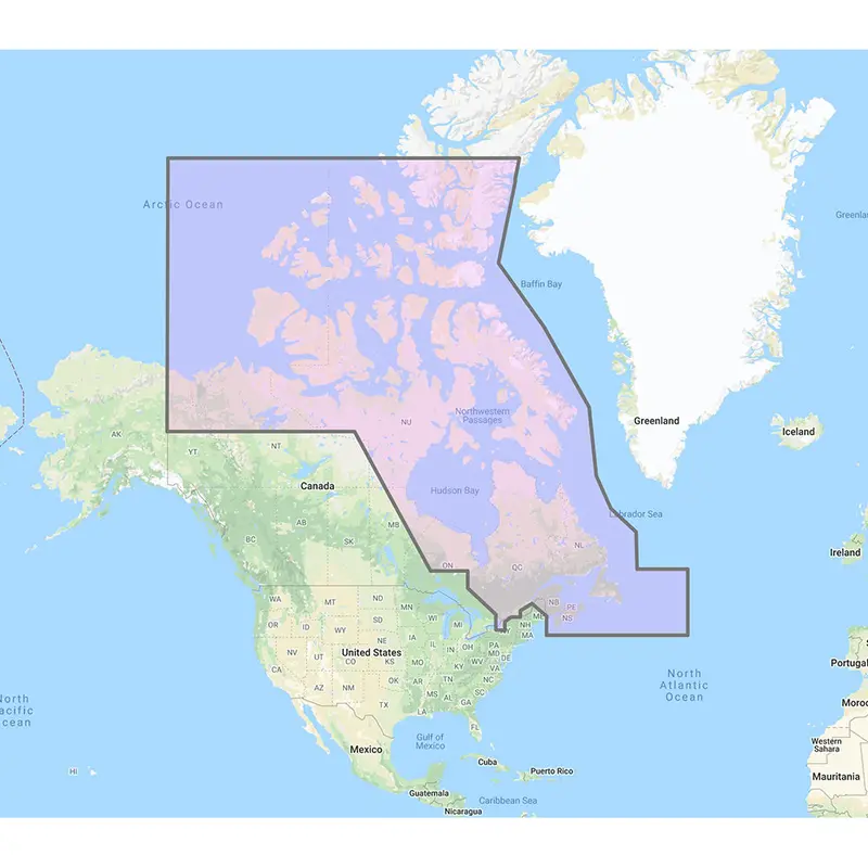 Furuno Canada North  East - Vector Charts, 3D Data  Standard Resolution Satellite Photos - Unlock Code [Mm3-Vna-021] 1