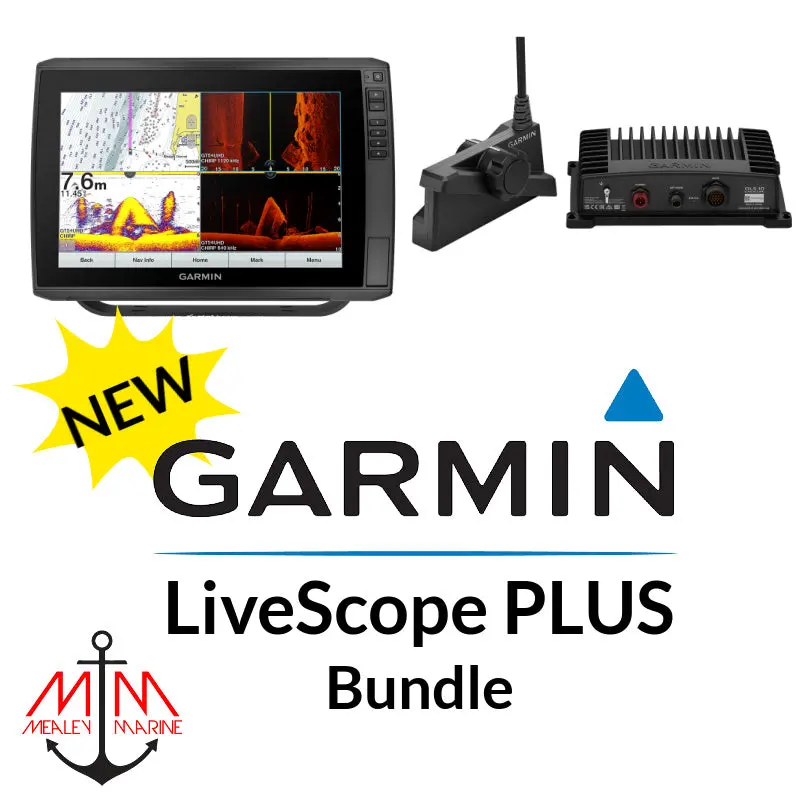 Garmin Echomap Ultra 122Sv & Panoptix Livescope Lvs34 Plus Bundle 1