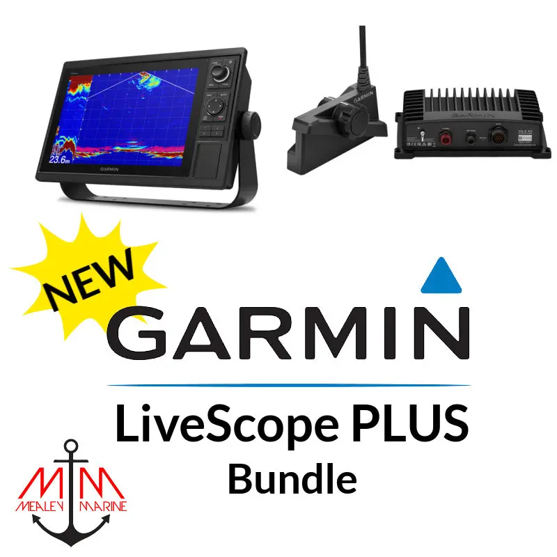 Garmin Gpsmap 1222 Keyed Network & Panoptix Livescope Lvs34 Plus Bundle 1