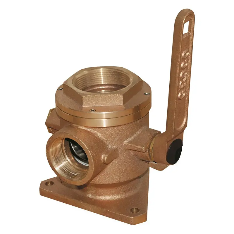 Groco 1-1/4" Safety Seacock W/1" Side Port [Sbv-1250-P] 1