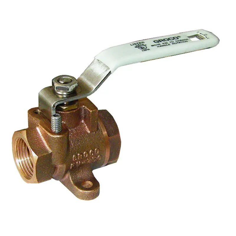 Groco 1/2" Npt Bronze Inline Fuel Valve [Fv-500] 1