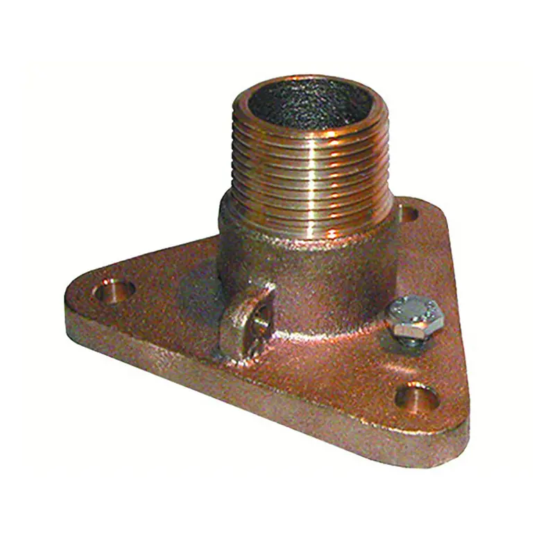Groco 3/4" Bronze Nps To Npt Flange Adapter [Ibvf-750] 1