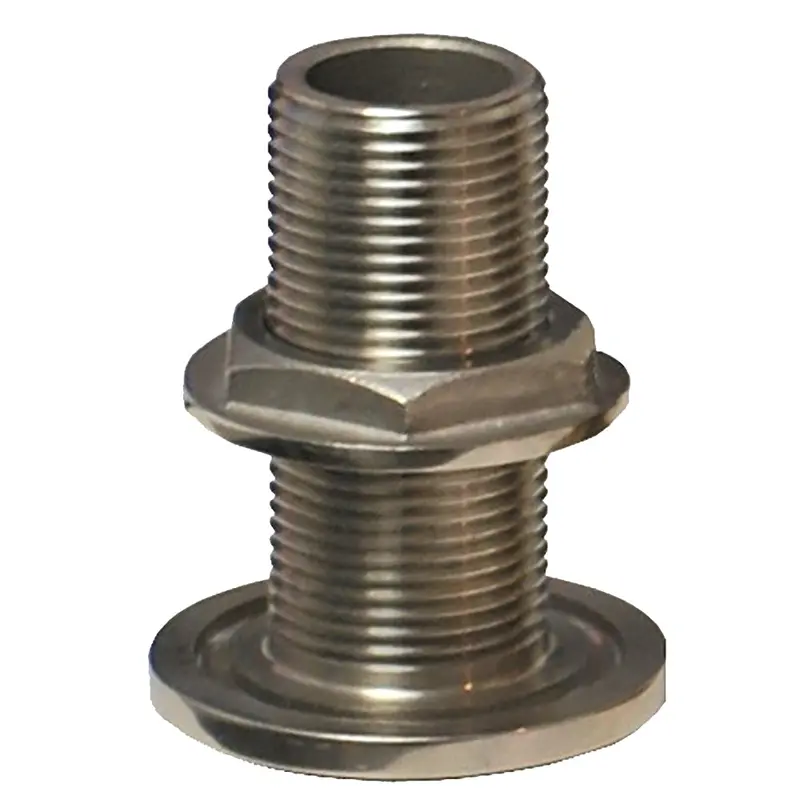 Groco 3/4" Nps Npt Combo Stainless Steel Thru-Hull Fitting W/Nut [Th-750-Ws] 1