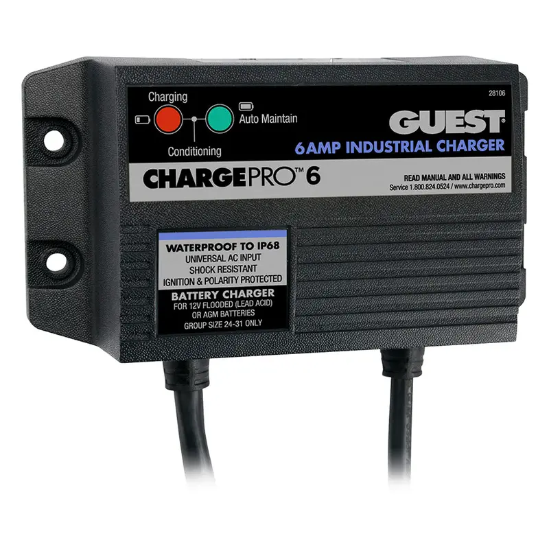 Guest 6A/12V 1 Bank 120V Input On-Board Battery Charger [28106] 1