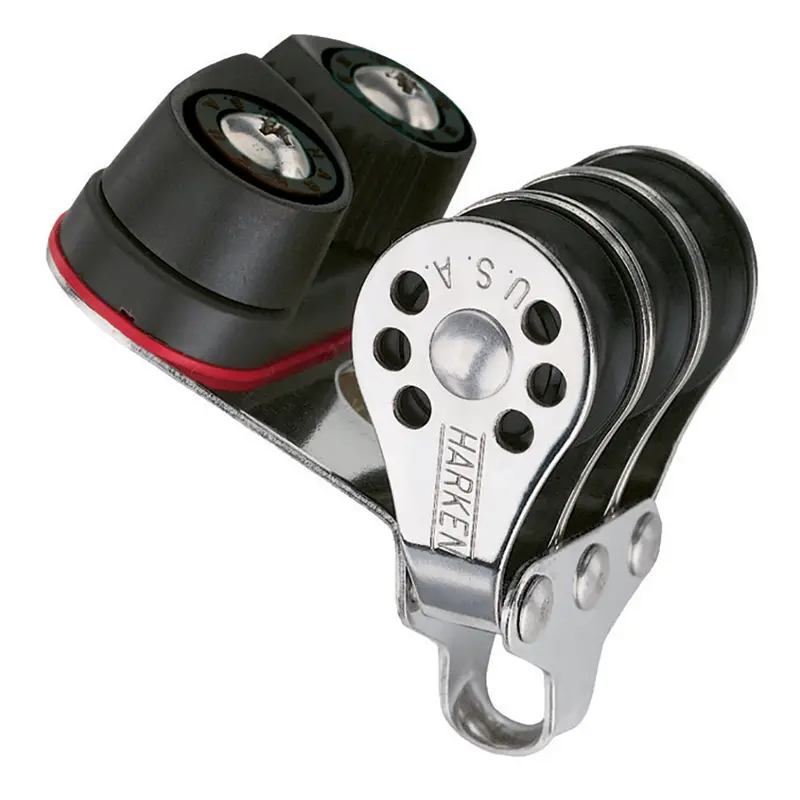 Harken 22Mm Triple Micro Block W/Cam Cleat- Fishing [230F] 1