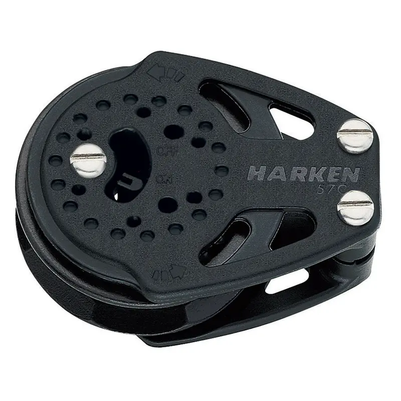 Harken 57Mm Single Carbo Ratchet Cheek Block [2137] 1