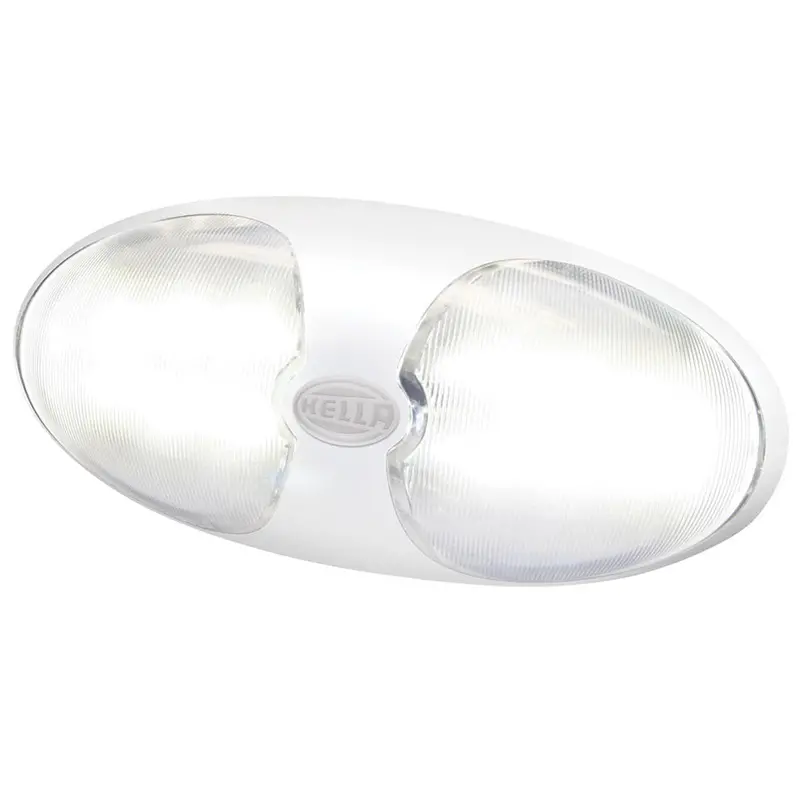 Hella Marine Duraled 12 Interior/Exterior Lamp W/Switch - White Led - White Housing [980704001] 1
