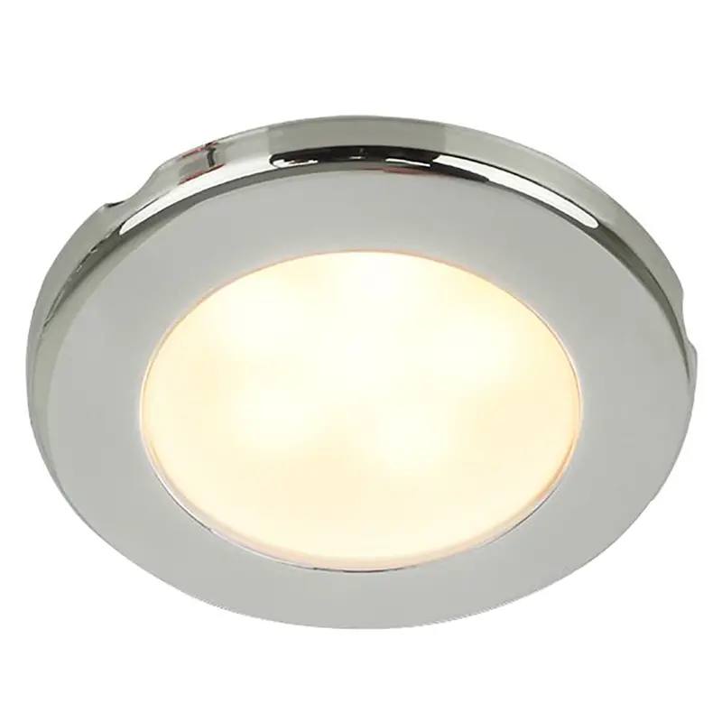 Hella Marine Euroled 75 3" Round Screw Mount Down Light - Warm White Led - Stainless Steel Rim - 24V [958109121] 1