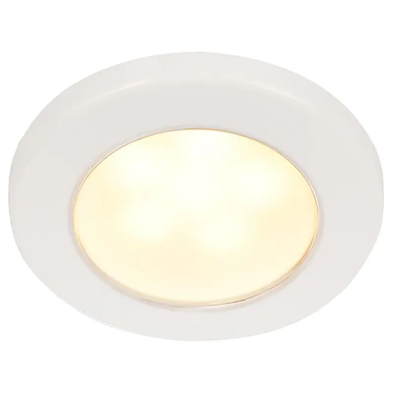 Hella Marine Euroled 75 3" Round Screw Mount Down Light - Warm White Led - White Plastic Rim - 12V [958109011] 1