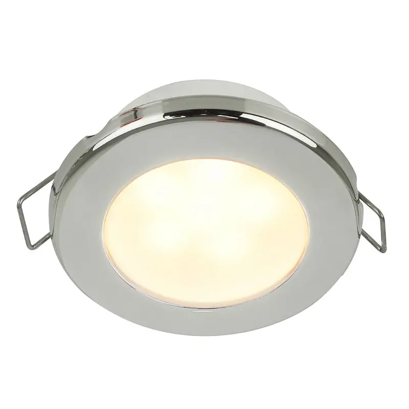 Hella Marine Euroled 75 3" Round Spring Mount Down Light - Warm White Led - Stainless Steel Rim - 12V [958109521] 1