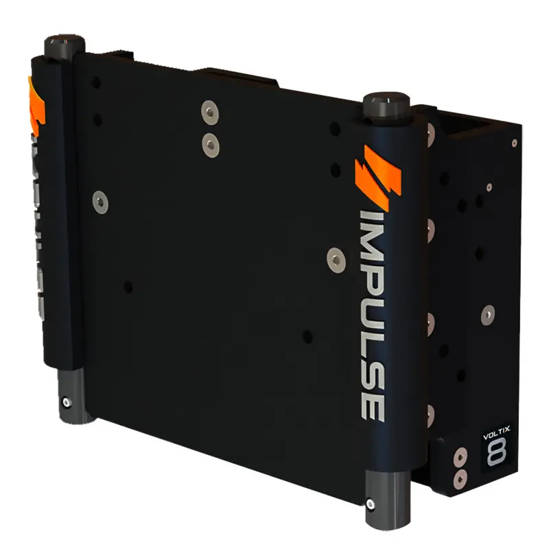 Impulse 8" Set Back Electric Jack Plate W/Standard Control - Black Anodize [75062-B] 1