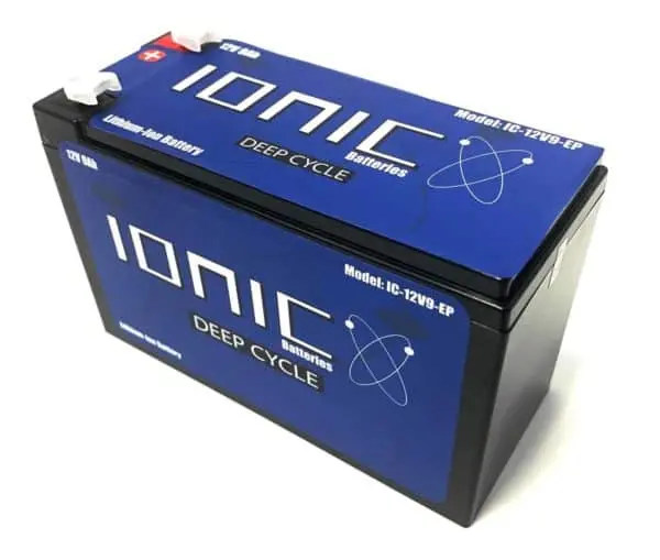 Ionic Lithium 12V 9Ah Deep Cycle Battery 1