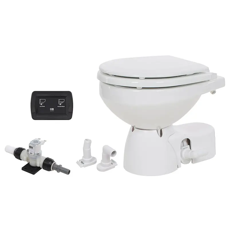 Jabsco Quiet Flush E2 Fresh Water Toilet Compact Bowl - 12V - Soft Close Lid [38045-3092Rsp] 1