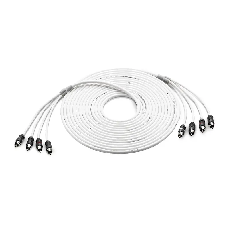 Jl Audio 4 Channel 25' Marine Audio Rca Cable - Xmd-Whtaic4-25 [010-13475-00] 1