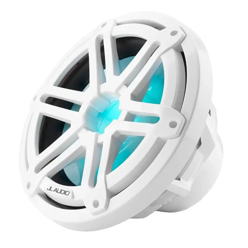 Jl Audio M3 10" Marine Subwoofer W/Gloss White Sport Grille  Rgb Led Lighting - M3-10Ib-S-Gw-I-4 [010-03265-00] 1