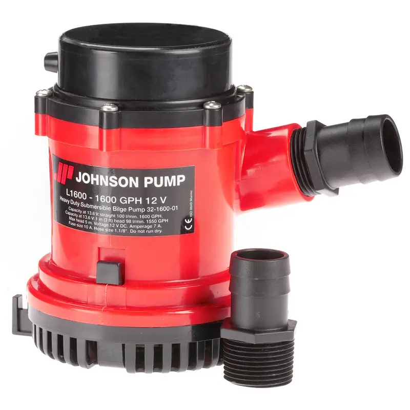 Johnson Pump 1600 Gph Bilge Pump 1-1/8" Hose 12V [16004-00] 1