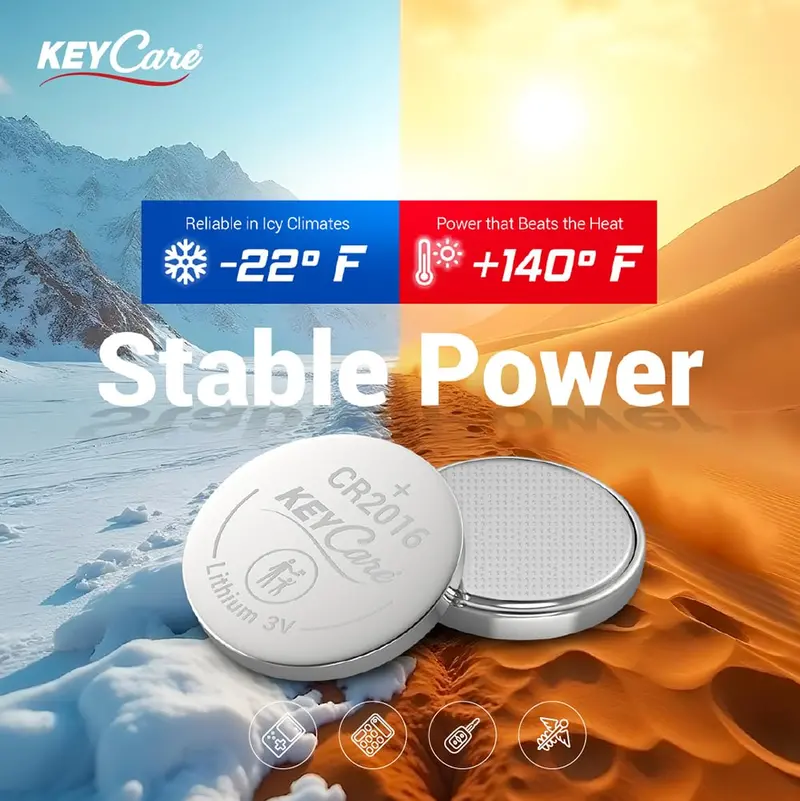 Keycare Cr2016 Lithium Coin Batteries 3V (Pack Of 20) 2